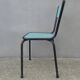 6 chaises en formica vert mint design vintage