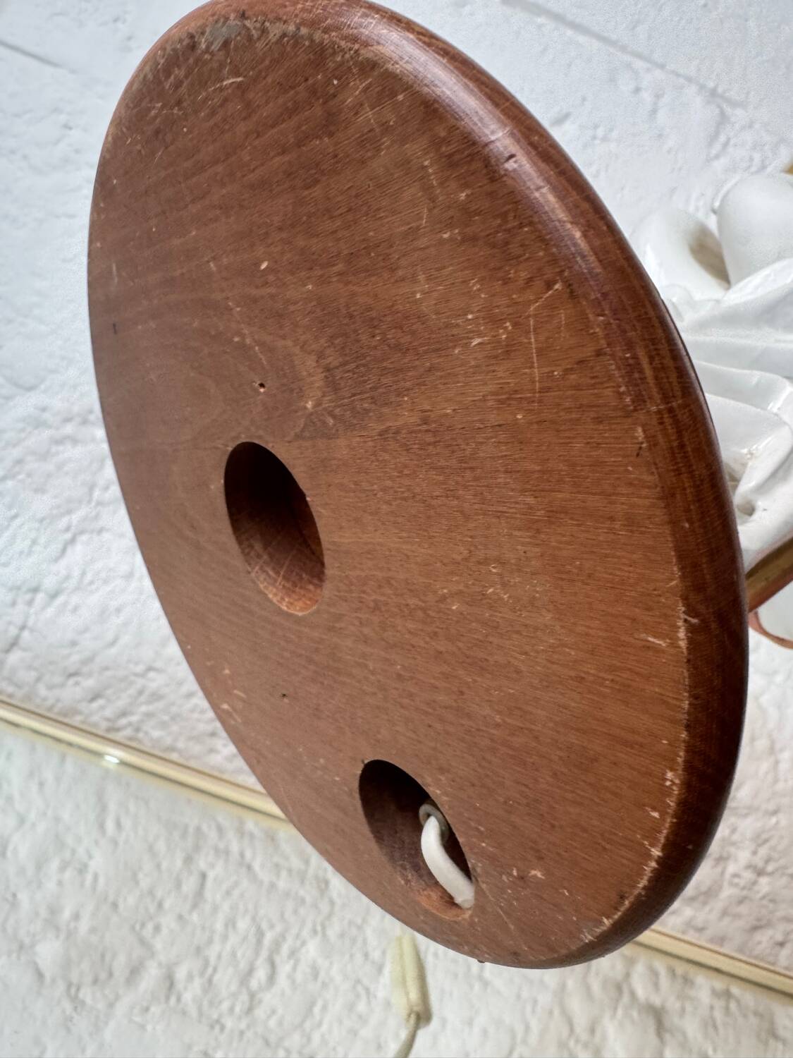 Porcelain lamp with pink flamingos from the 1980s.