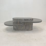 Table basse en pierre fossile, Magnussen Ponte, années 1980