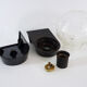 Vintage wall light plastic or bakelite structure, transparent glass globe. Year 70