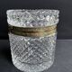 Cylindrical box – Crystal and gilded bronze