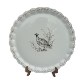 Hand-painted pheasant dish porcelain Au Vase Etrusque Paris