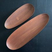 Coffret de 2 coupes Thin en acajou Ethnicraft