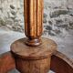 Louis XVI antique guéridon, round pedestal table, solid walnut, circa 1900.