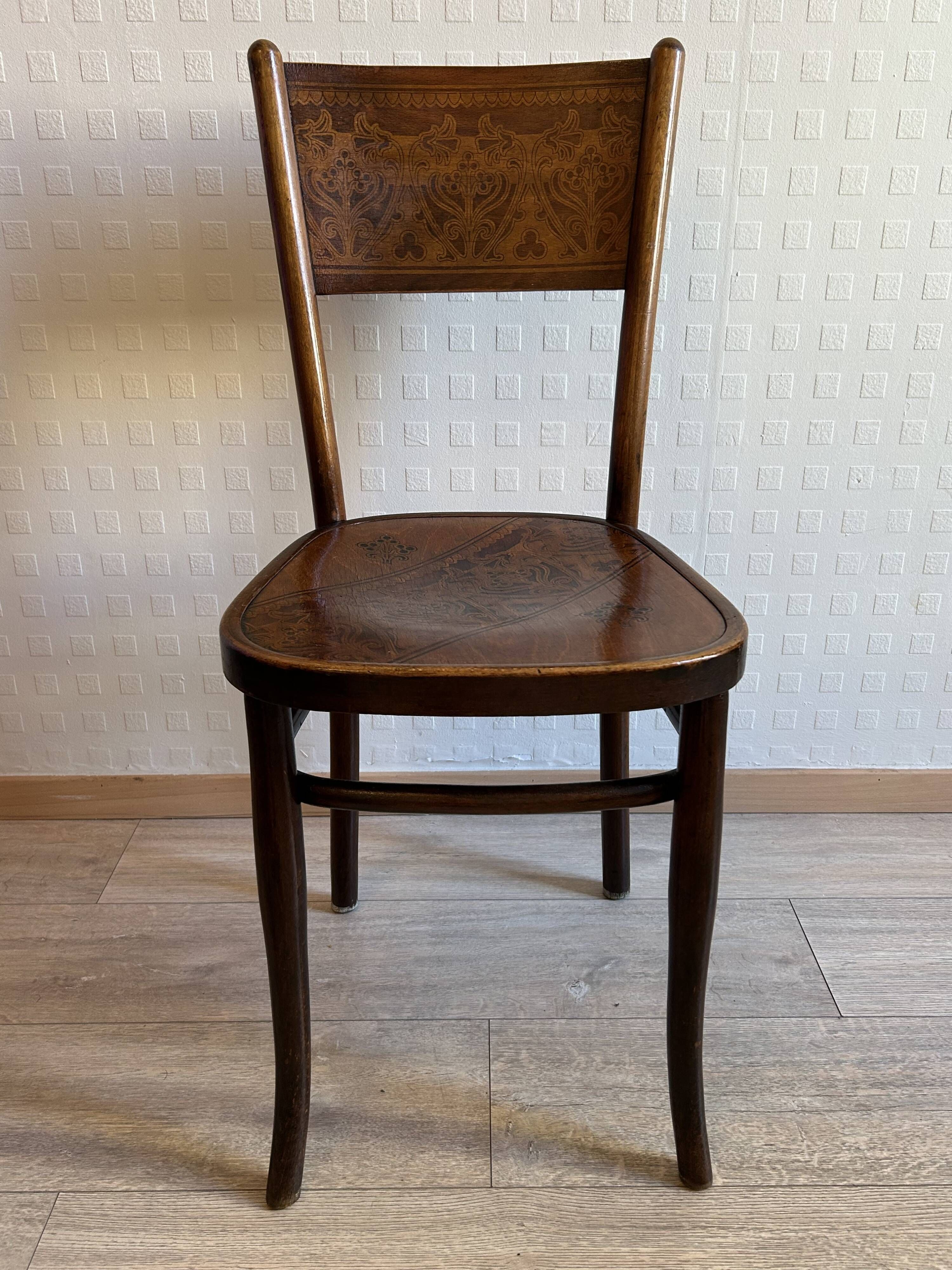 4 antique chairs by Jacob & Josef Kohn – Vienna – Art Nouveau period