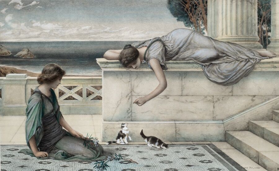 Henry Ryland lithograph