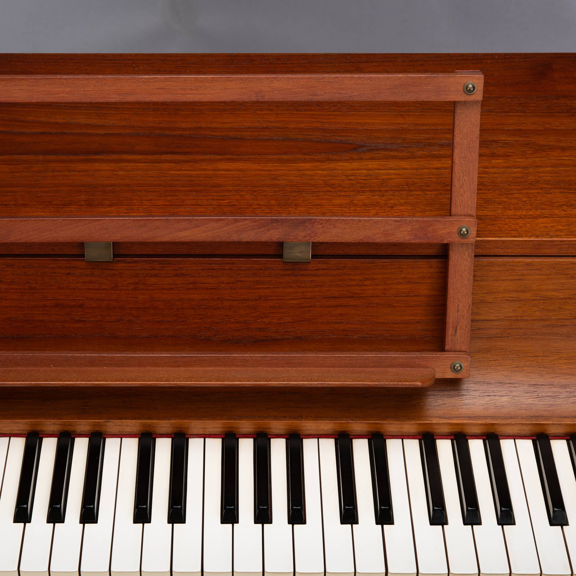 Danish Design Teak Pianette by Louis Zwicki, 1950s