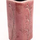 Vase herbier en grès rose de Raymonde Leduc à Vallauris