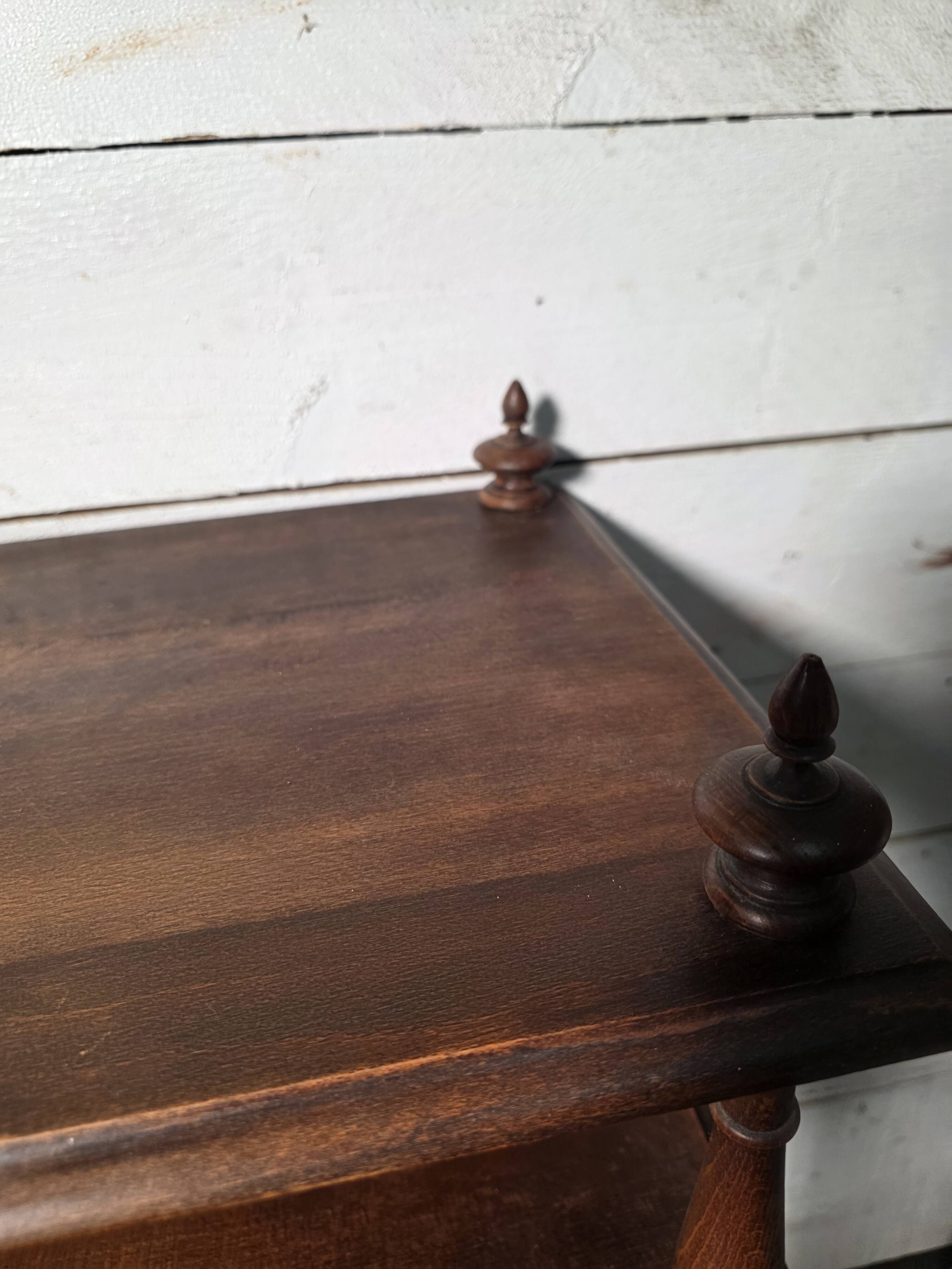 Antique walnut music cabinet
