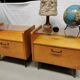 Pair of vintage bedside tables / sofa end tables from the 50s and 60s