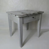 Solid oak side table