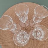 5 baccarat crystal flutes, capri model