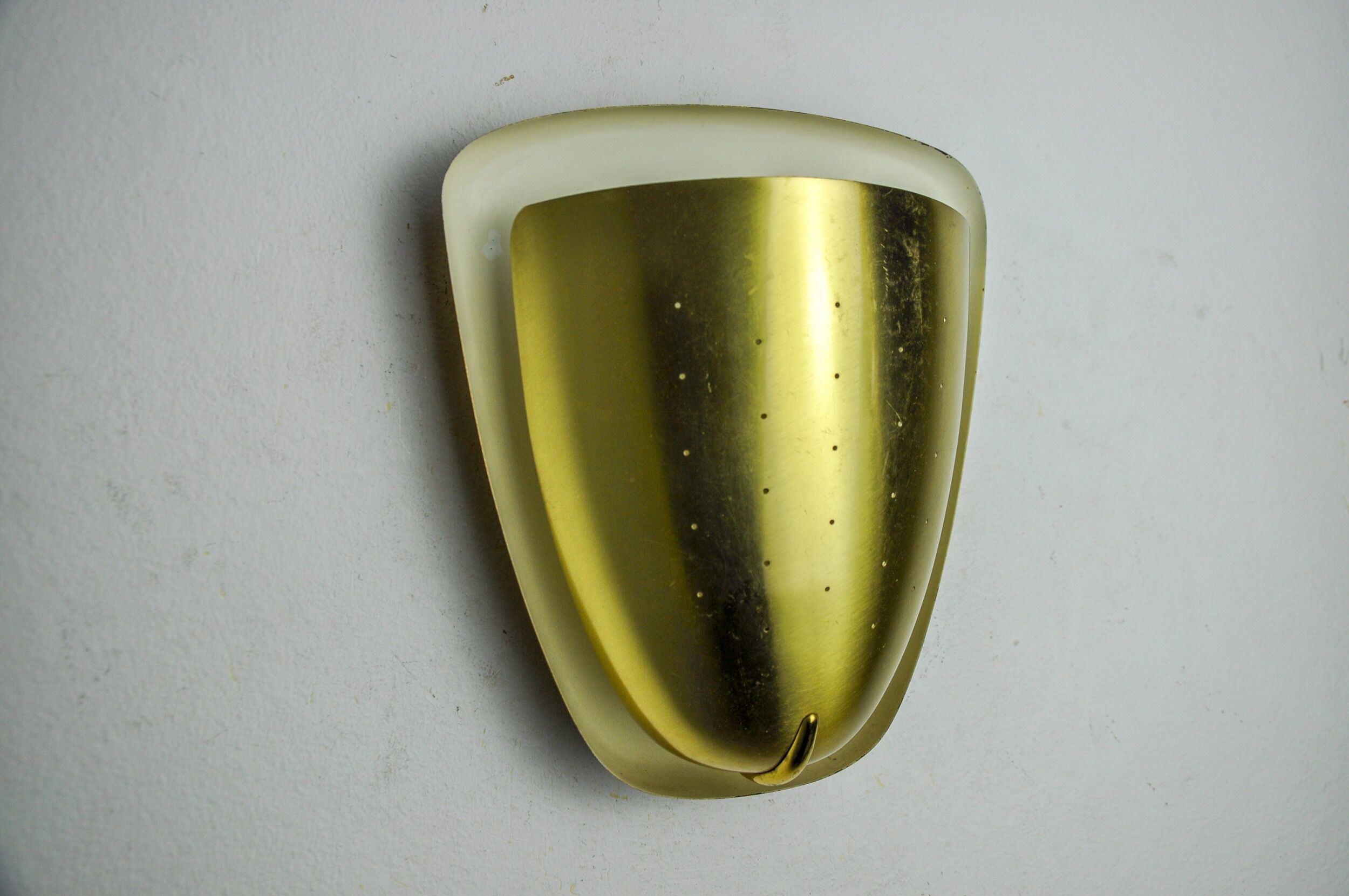 Regency wall lamp in brass, italy, 1970