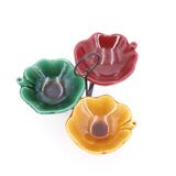 Ceramic aperitif cups, metal tripod display