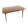 Dining table in rosewood with extensions from the 1960s