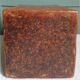 Japanese rectangular vase in Bizen stoneware.