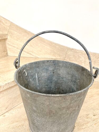 Old zinc bucket
