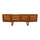 Vintage Scandinavian sideboard, Sleigh sideboard