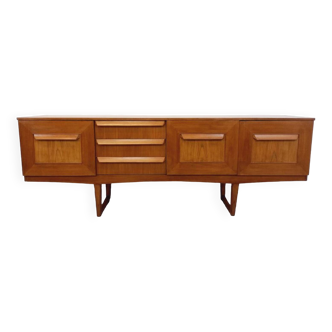 Vintage Scandinavian sideboard, Sleigh sideboard