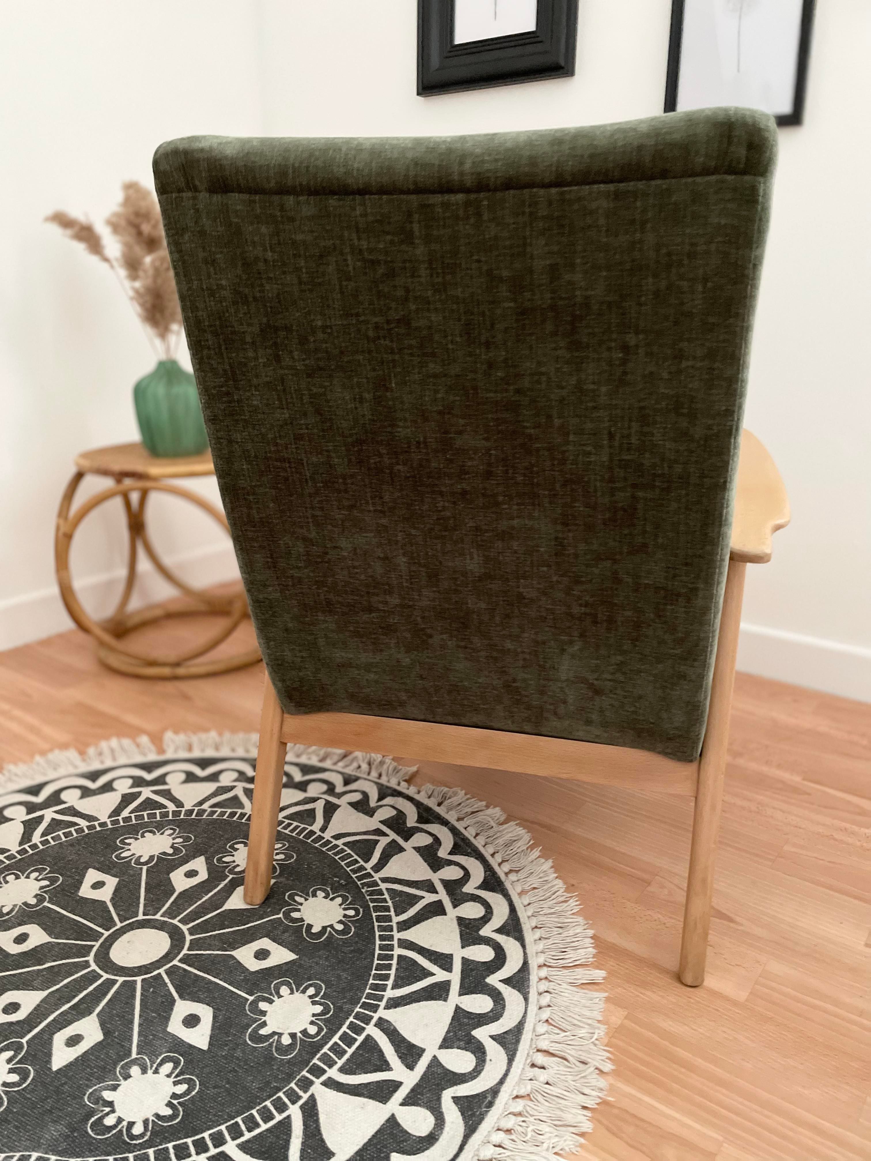 Retro armchair, Scandinavian spirit 50/60s, restored