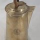 Christofle large chocolate pot marked with the shipping company Chargeurs Réunis.