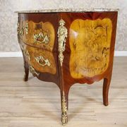 Commode de style français avec dessus en granit, années 1890.