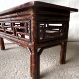 Table basse en bambou