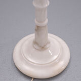 White Marble floor lamp Regency Italy 1970s