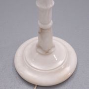 White Marble floor lamp Regency Italy 1970s