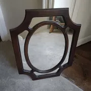 Art Deco mirror with beading