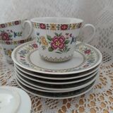 6 tasses + soupes anciennes/ années 50