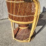 Emmanuelle rattan armchair