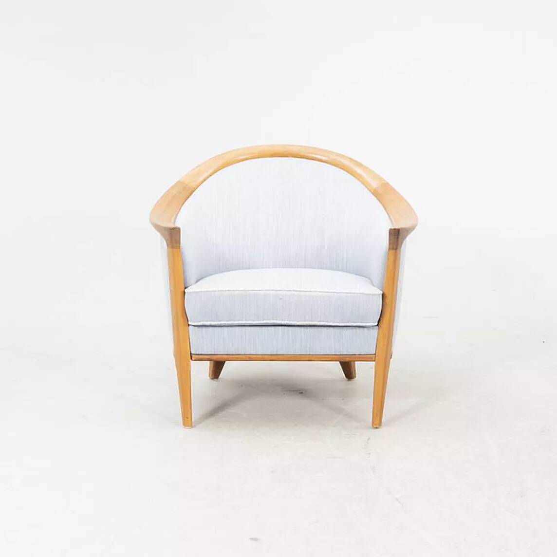 Vintage Scandinavian 3-seater sofa in walnut, Bertil Fridhagen, stamped Bröderna Anderssons.