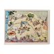 Ancienne carte illustrée de la Gascogne Béarn Pays-Basque 1927 - JP Pinchon
