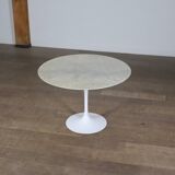 Vintage Round Marble Tulip Dining Table By Eero Saarinen For Knoll, 1970s