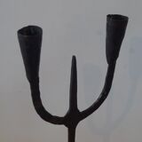 Brutalist candlesticks pair 1950