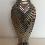 High Art Deco style metallic vase