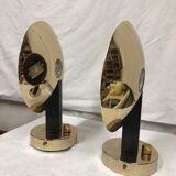 Pair of golden sconces from the 80s estiluz