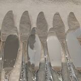 12 fish cutlery sets 24p silver-plated metal rocaille style Marly