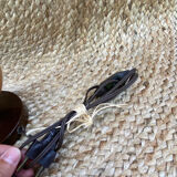 Lamp foot in wood and metal, 70s