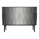 Vintage Sideboard with Hand-Painted Op-Art Pattern, 1970s.