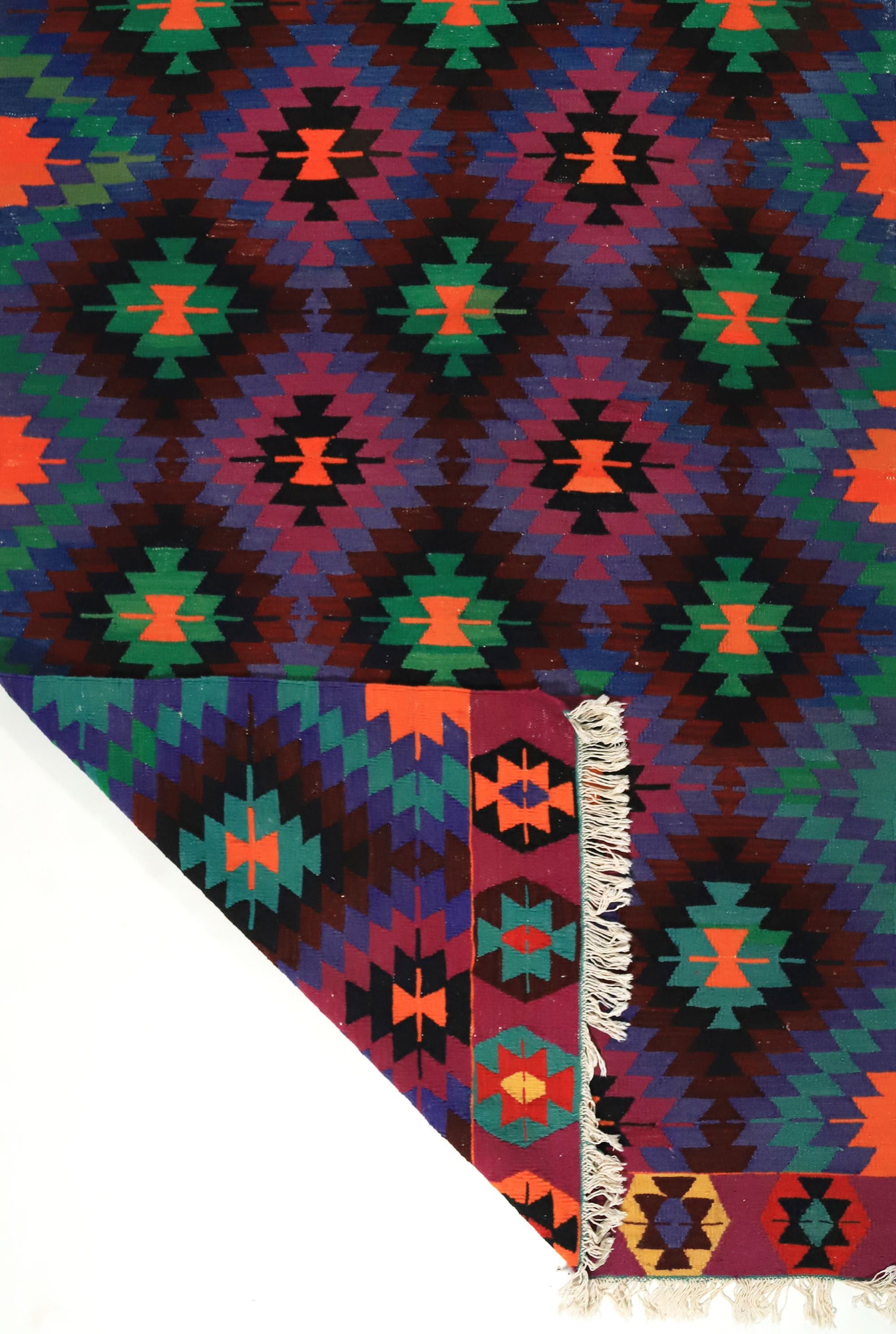 Anatolian handmade kilim rug 283 cm x 163 cm