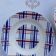 6 assiettes quadrillées vintage St Amand