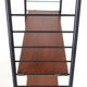 1960s vintage teak bookshelf in scandinavian style