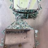 Pair of Murano cut glass wall sconces, Italy, 1970s