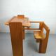 Foldable children's desk in pine 1970