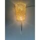Handcrafted Clear Rostrato Murano Glass Wall Sconces — Barovier Inspired