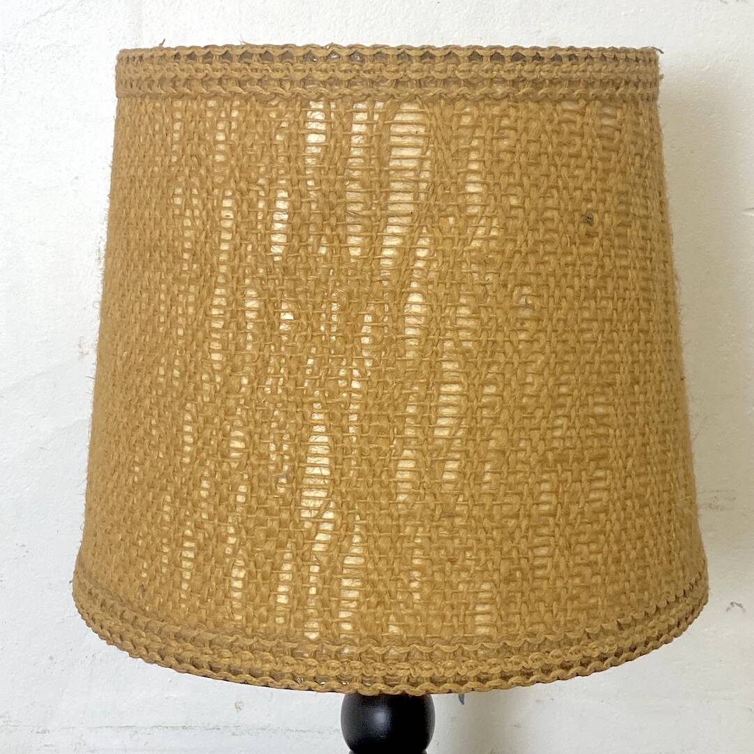 Vintage 70's twisted wood lamp