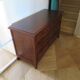 Commode longue–3 tiroirs -style colonial–Teinte acajou