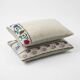 Set of 2 vintage embroidered cushion covers 36x61 cm